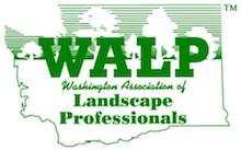 Logo for the Washington Association of Landscape Professionals.